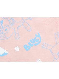 Bluey Kids' Pyjama Set, Pink/Multi - view 2, Pink/Multi