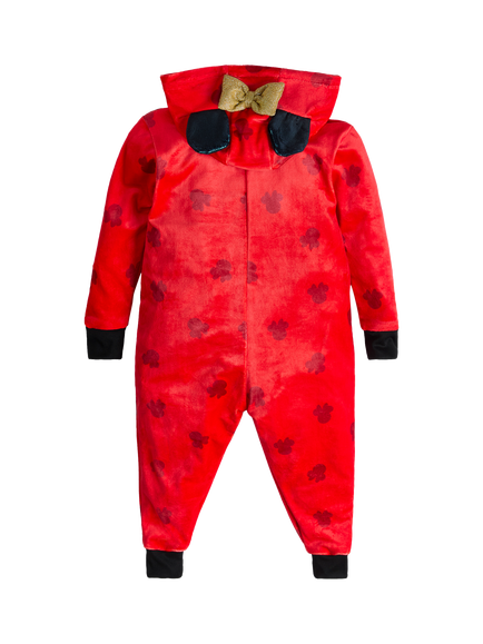 Brand Threads Disney Minnie Mouse Kids' Onesie, Red - view 2, Red