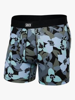 SAXX Daytripper Camouflage Flower Trunks,  Blue/Multi, Blue/Multi