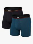 SAXX Non Stop Relaxed Fit Trunks, Pack of 2, Blue/Black