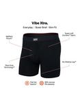 SAXX Beer Print & Plain Vibe Xtra Trunks, Pack of 2, Black Multi