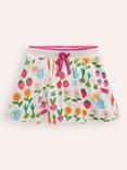 Mini Boden Kids' Cotton Floral Skort, Multi Grow Your Own