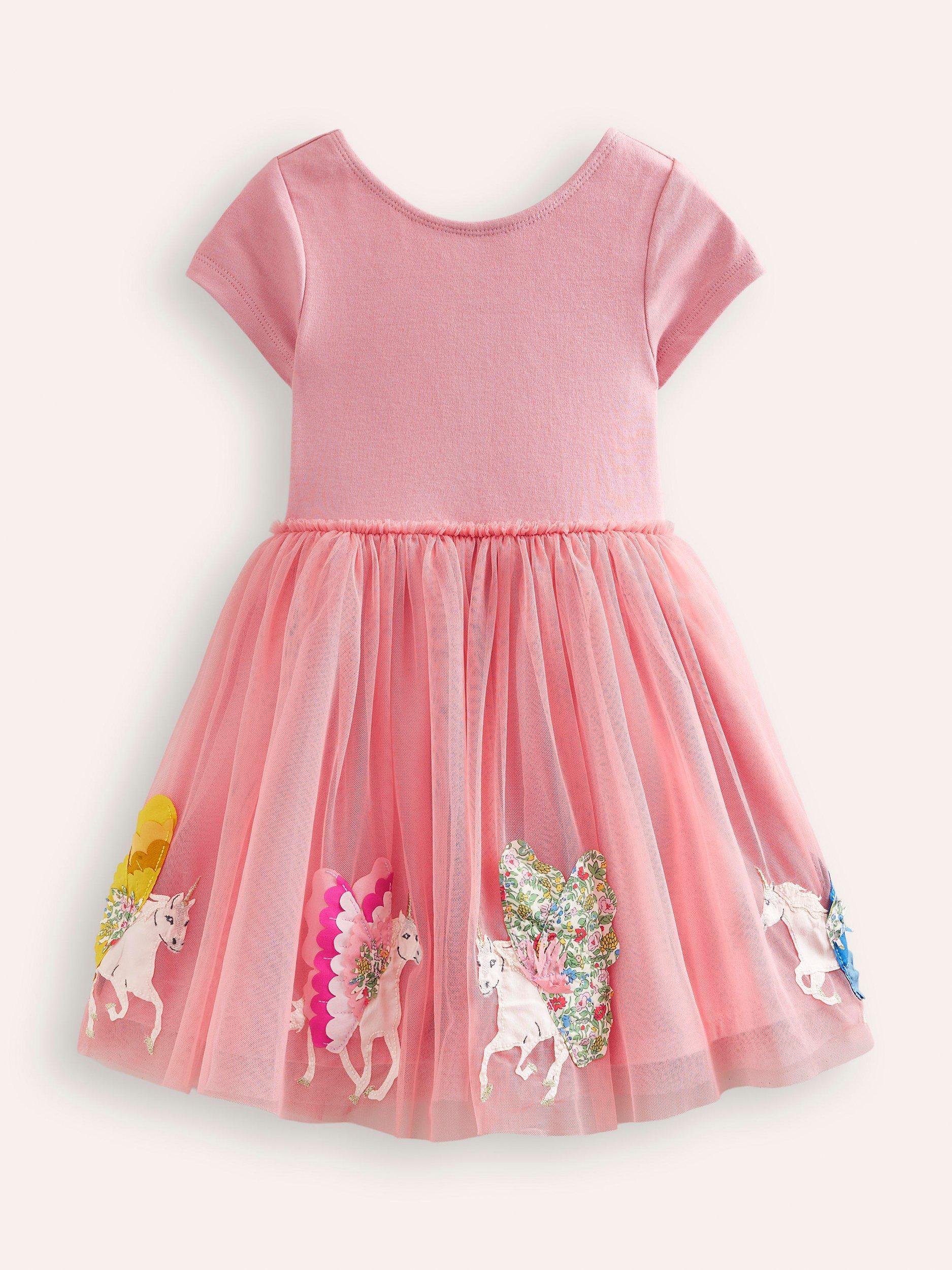 Mini Boden hot Pink Tulle Butterfly Dress