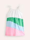 Mini Boden Kids' Cotton Rainbow A-Line Dress, Multi