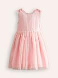 Mini Boden Kids' Butterfly Applique & Tulle Skirt Dress, Pink