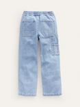 Mini Boden Kids' Cotton Lightweight Trousers, Light Wash