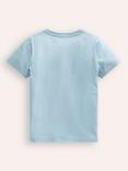 Mini Boden Kids' Cotton Campervan T-Shirt, Blue Campervan