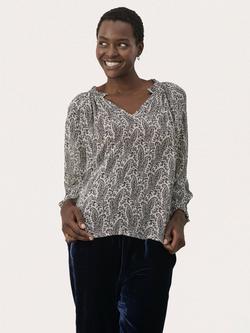 Part Two Elsia Blouse, French Oak/Black, French Oak/Black