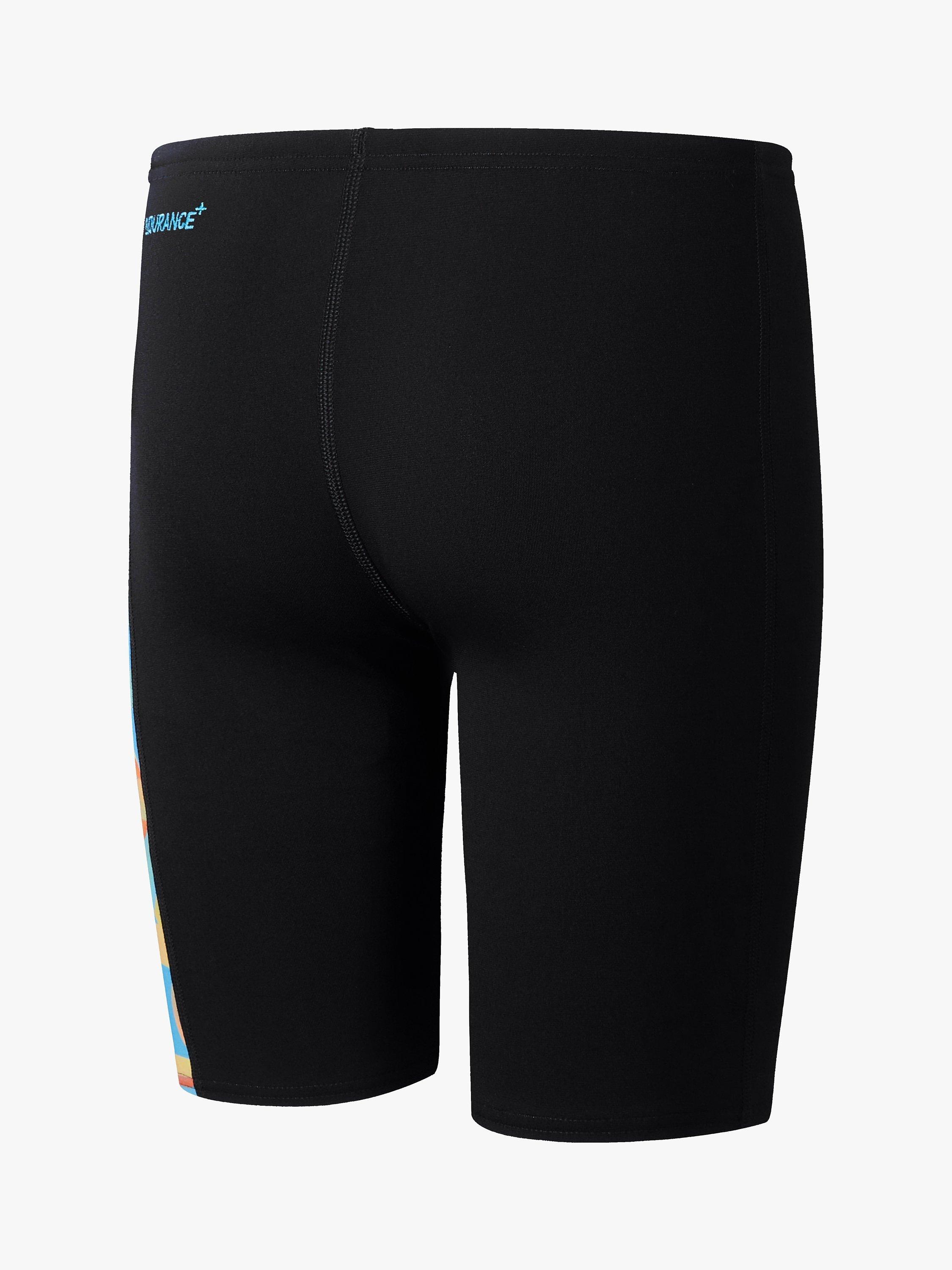 Product image 2 of 4, which shows Speedo Kids' Digital Panel Jammer Swim Shorts, Black, 13-14 years