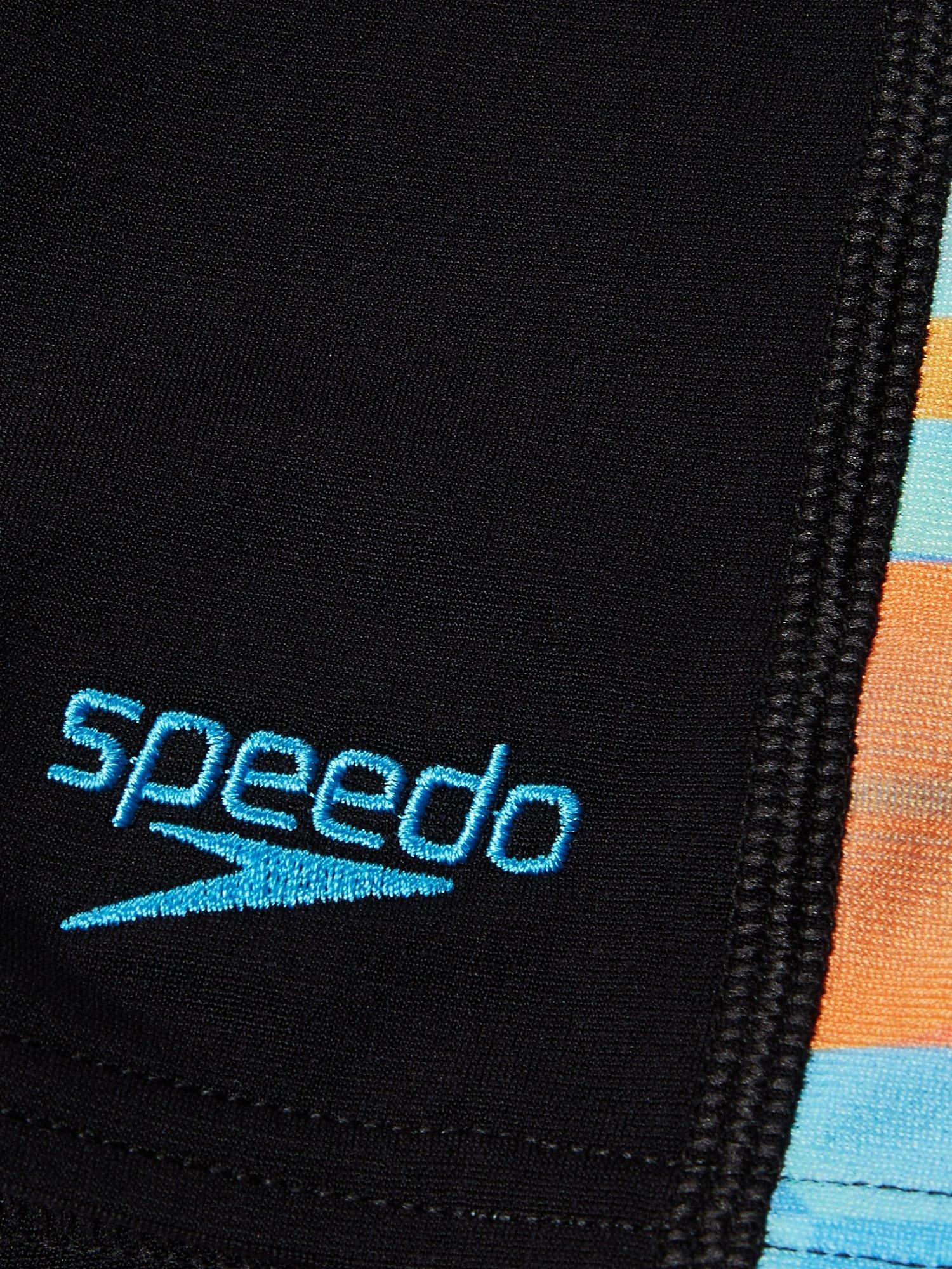 Product image 3 of 4, which shows Speedo Kids' Digital Panel Jammer Swim Shorts, Black, 13-14 years