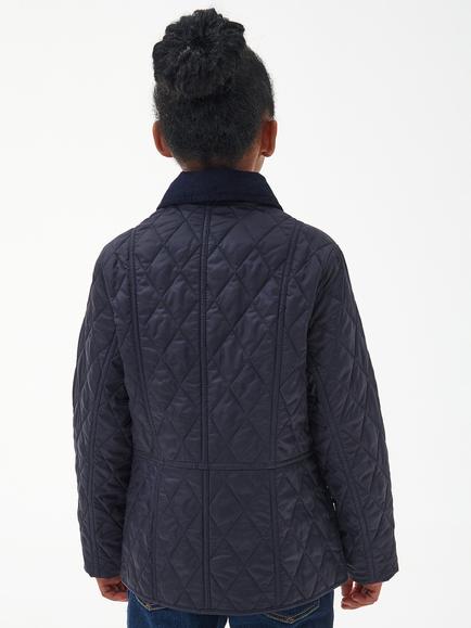 Barbour Kids' Liddesdale Quilted Jacket, Navy Blue - view 2, Navy Blue
