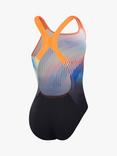 Speedo Kids' Digital Powerback Swimsuit, Multi