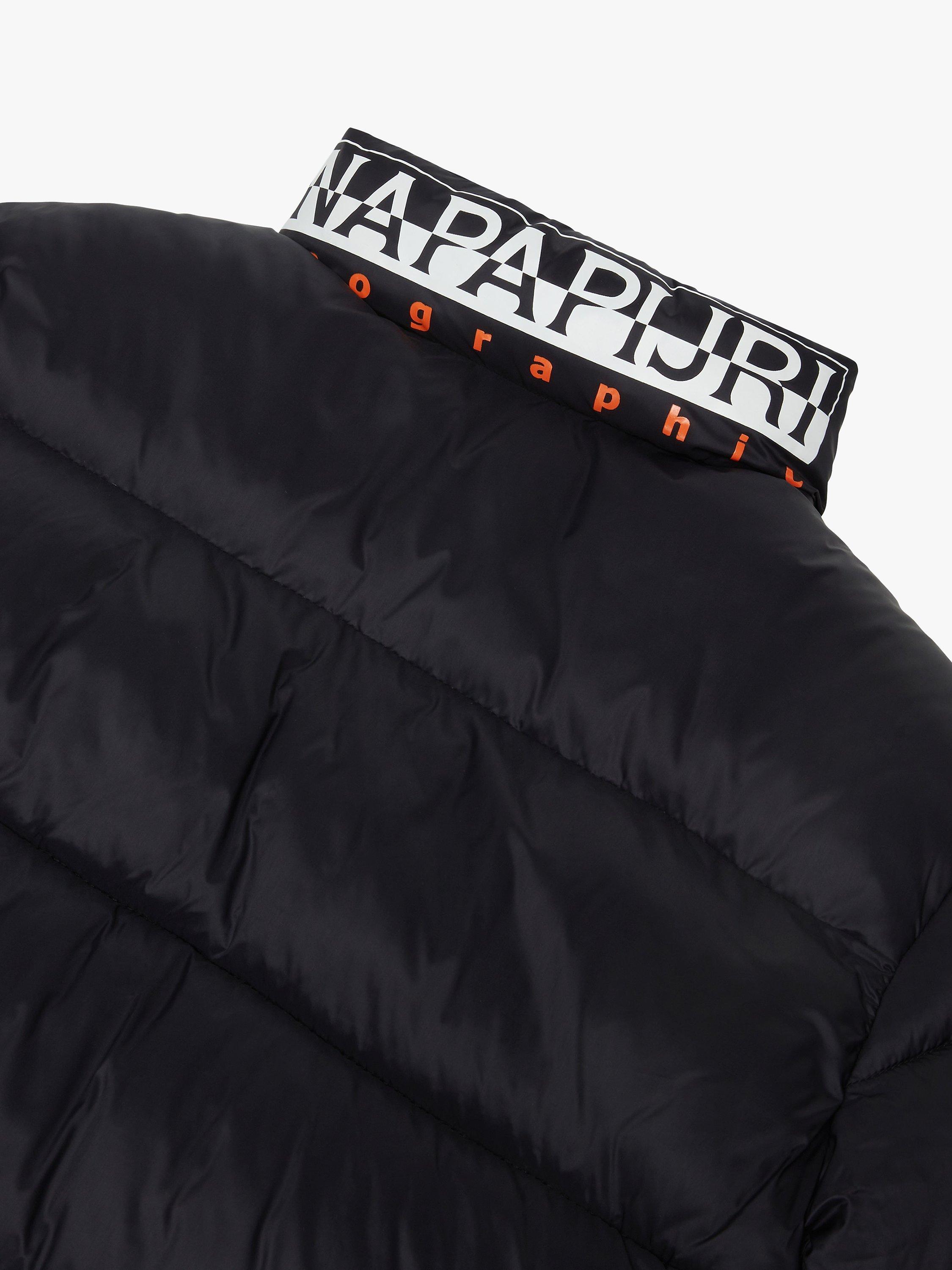 Product image 5 of 6, which shows Napapijri Kids' Carrel Puffer Jacket, Black, 8 years