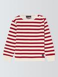 Armor Lux Kids' Stripe Jumper, Nature/Braise