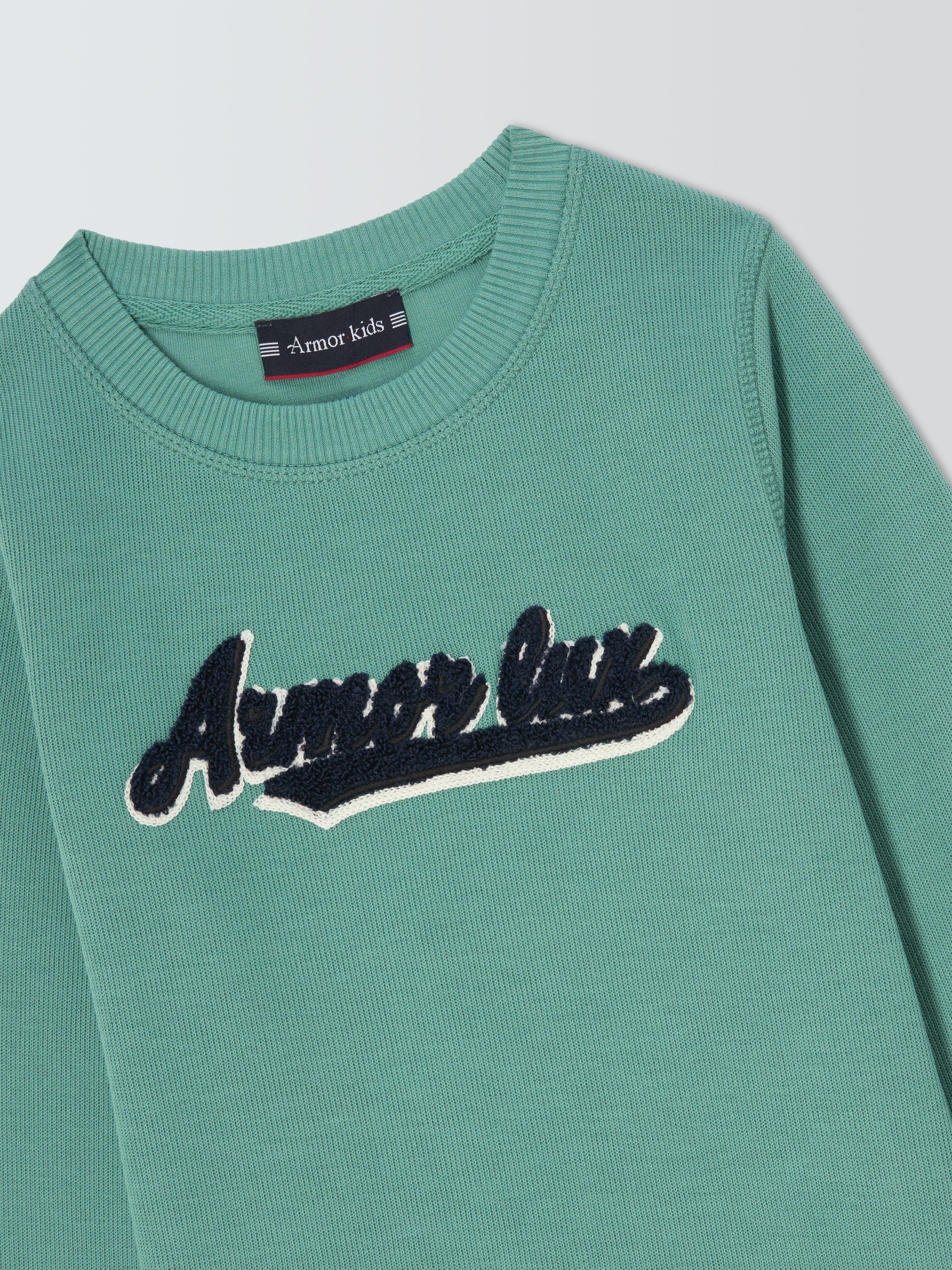 Product image 3 of 3, which shows Armor Lux Kids' Cotton Logo Sweatshirt, Infini, 4 years