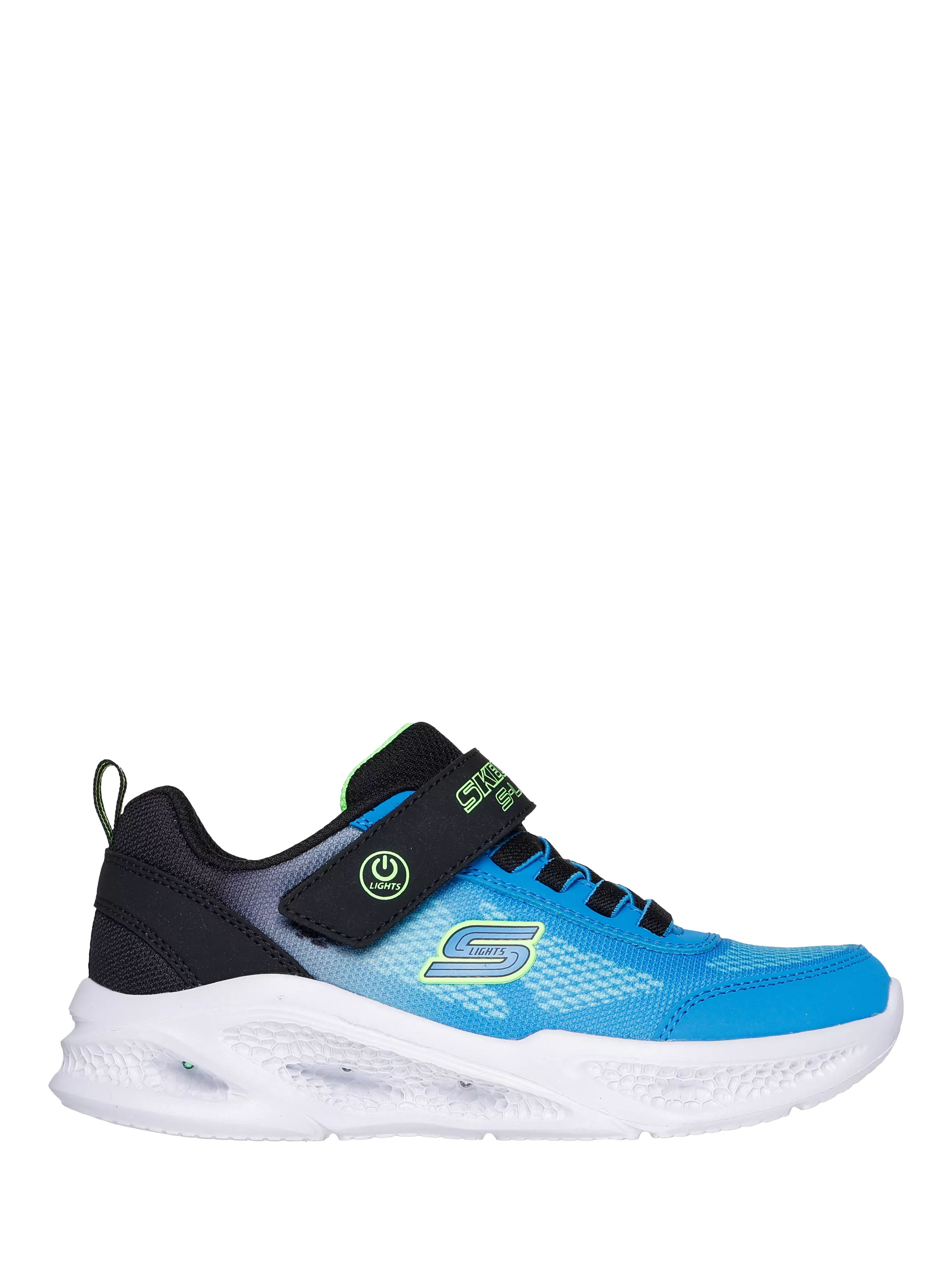 Skechers Kids S Lights Meteor Lights Light Up Trainers Black Blue