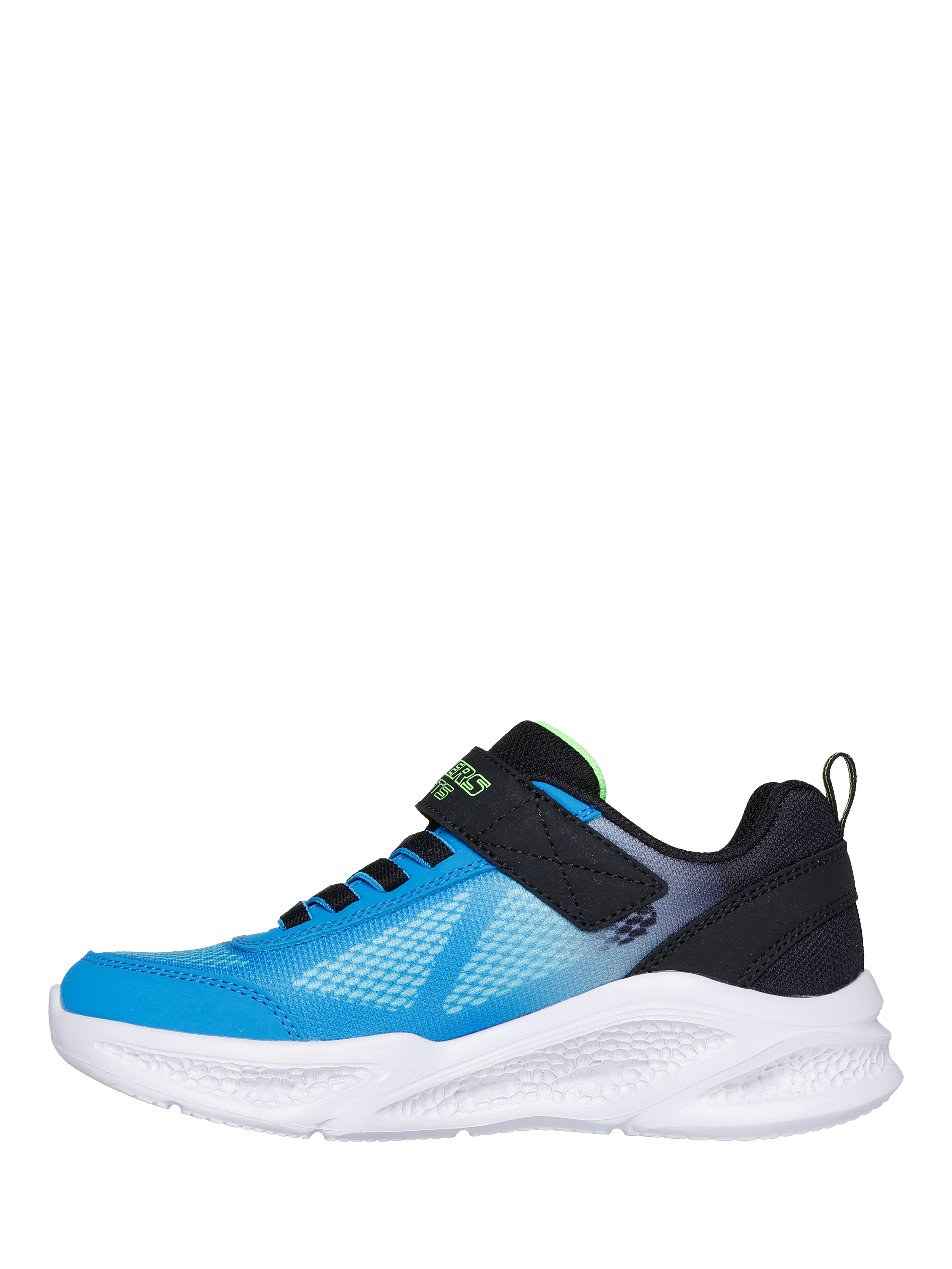 Product image 4 of 5, which shows Skechers Kids' S-Lights Meteor Lights Light Up Trainers, Black/Blue, EU27