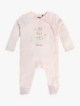 Mini Cuddles Baby Cotton Wrap Bunny Sleepsuit, Pink