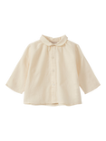 Caramel Baby Aloe Cotton Shirt, Off White