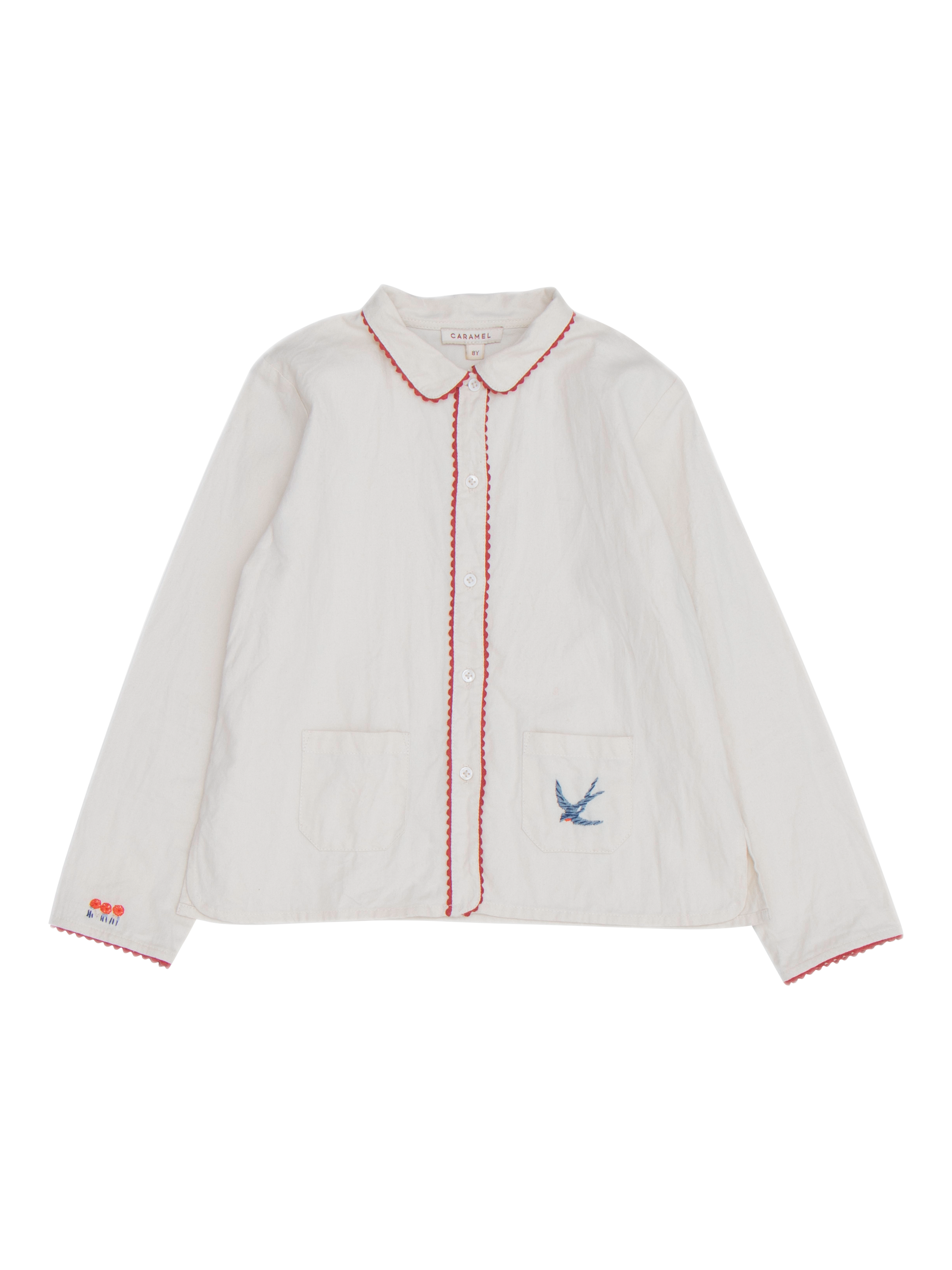 Product image 1 of 5, which shows Caramel Kids' Dragonfly Shirt, Off White, 3 years