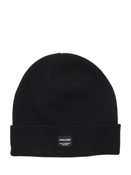 Jack & Jones Kids' Rib Knit Beanie Hat & Gloves Set, Black - view 2, Black