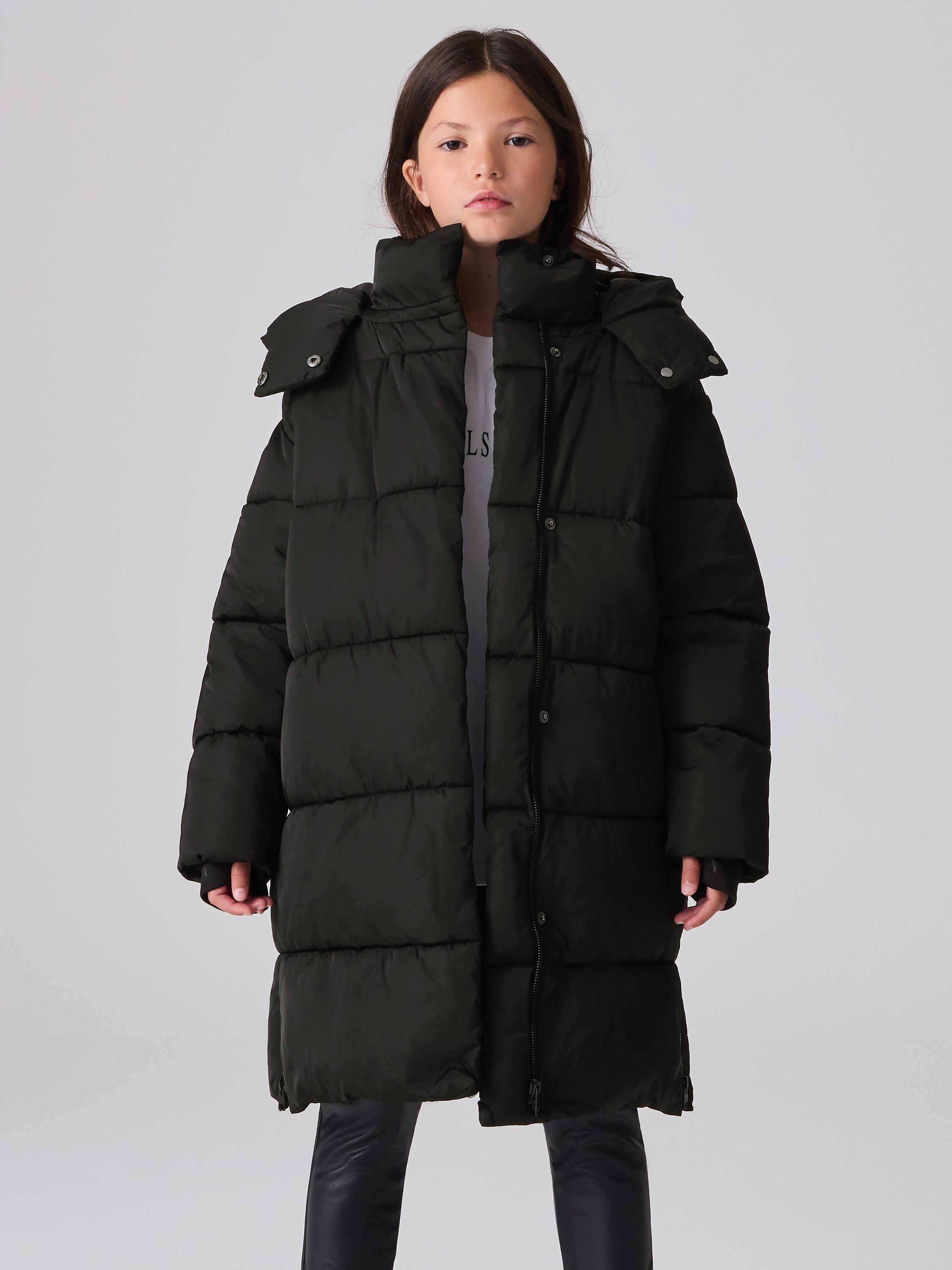 Girls longline padded coat online