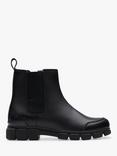 Clarks Kids' Evyn Leather Chelsea Boots, Black