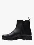 Clarks Kids' Evyn Leather Chelsea Boots, Black