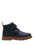 Clarks Kids' Lorcam Leather Ankle Boots, Navy