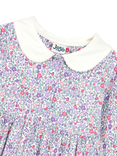 JoJo Maman Bébé Baby Peter Pan Ditsy Floral Dress, Lilac