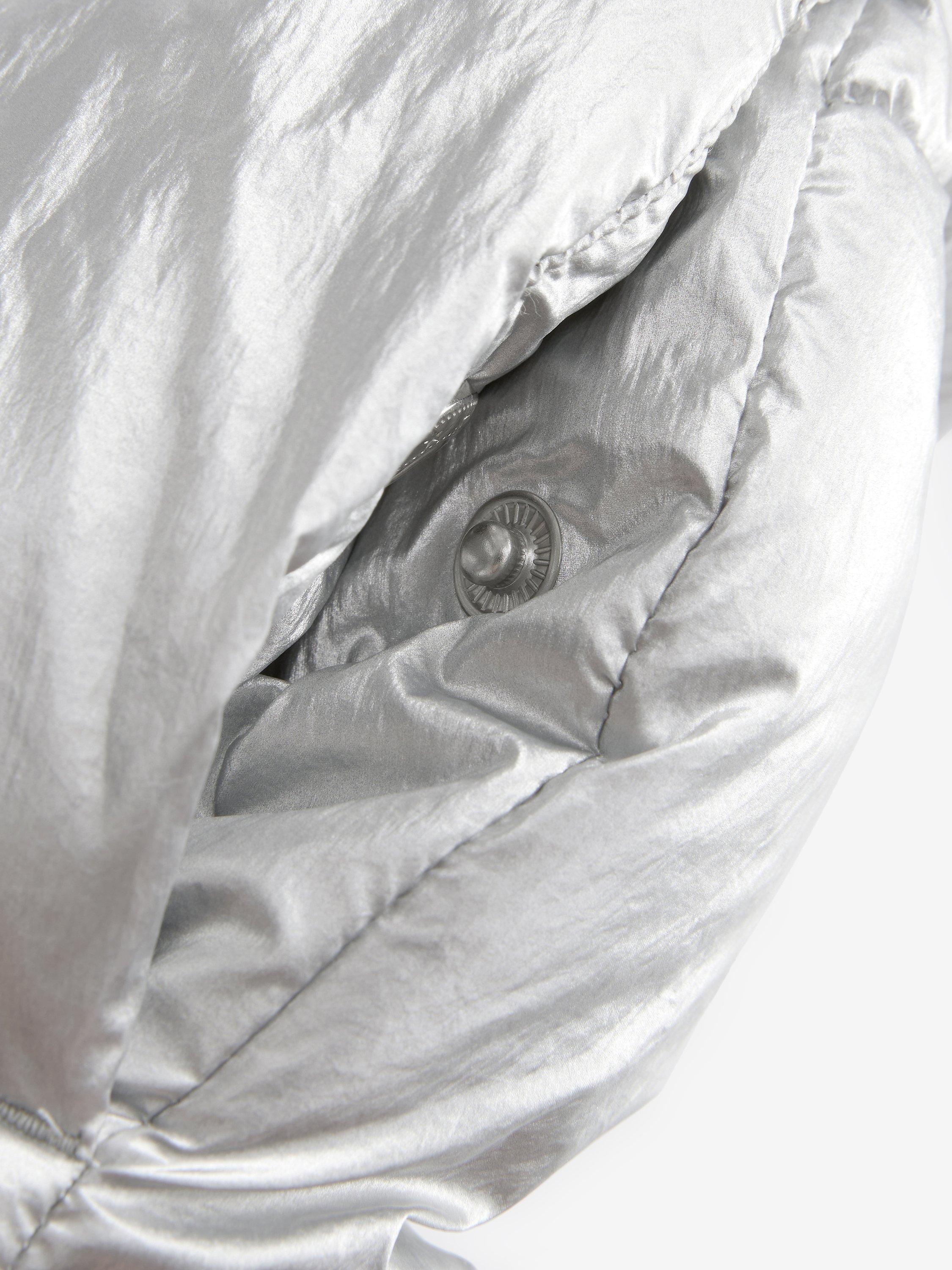 Product image 5 of 8, which shows Ted Baker Kids' Branded Padded Jacket, Silver, 6 years