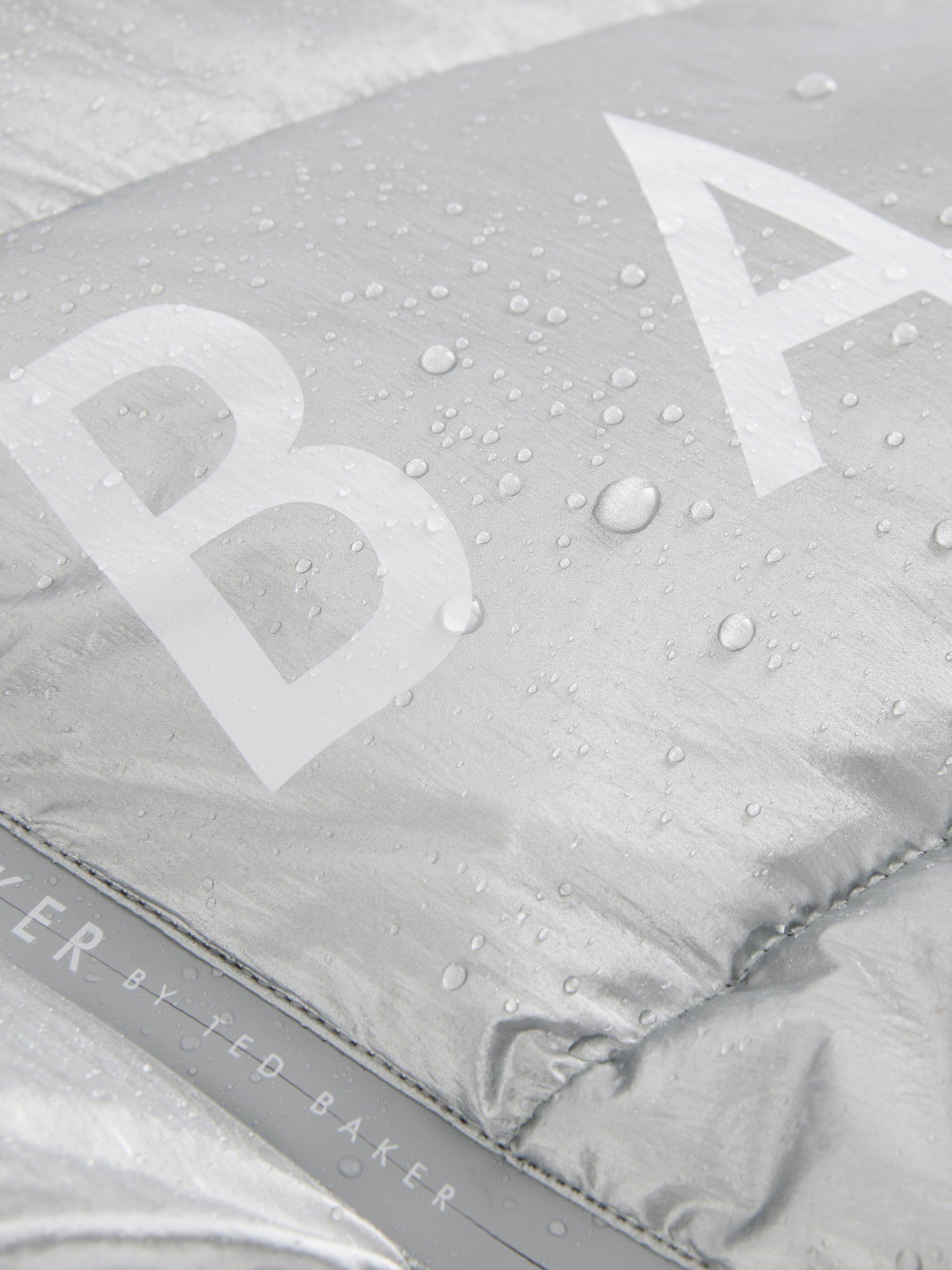 Product image 6 of 8, which shows Ted Baker Kids' Branded Padded Jacket, Silver, 6 years