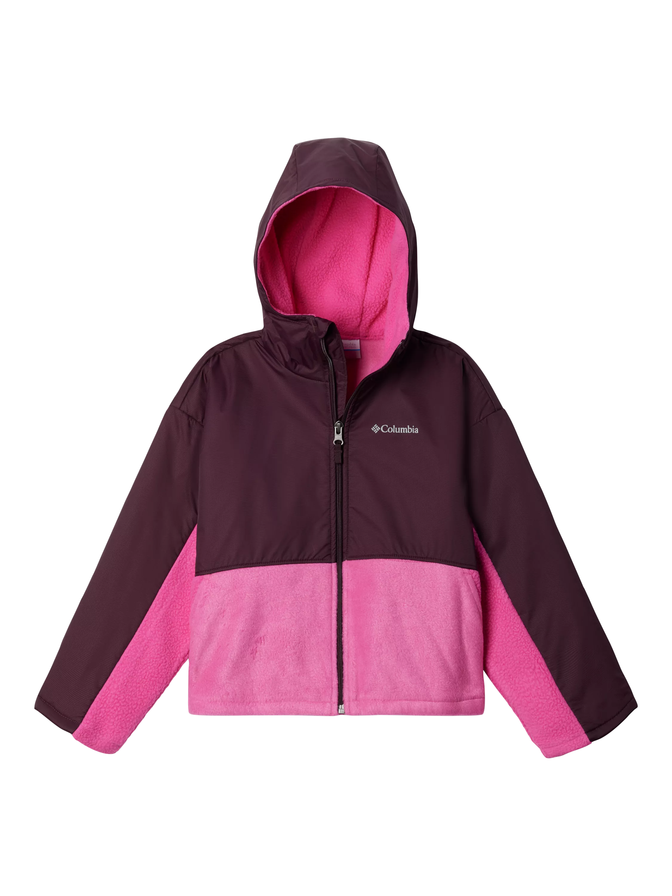 Pink columbia jacket fleece hotsell