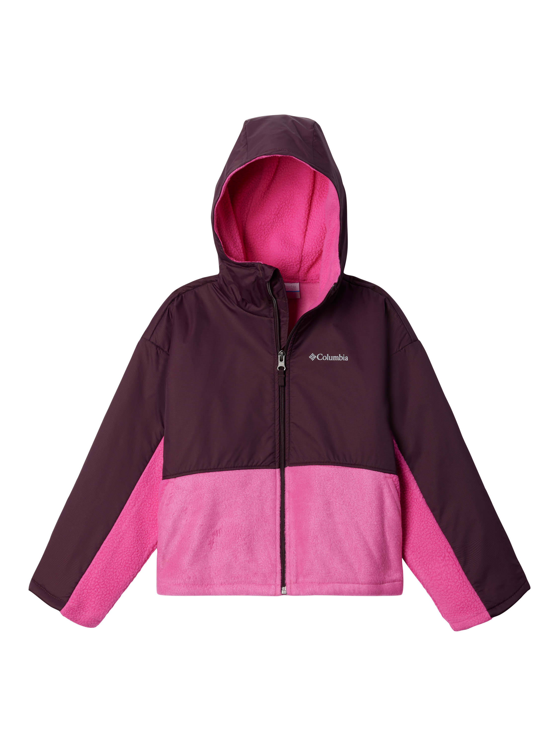 Pink columbia fleece jacket hotsell