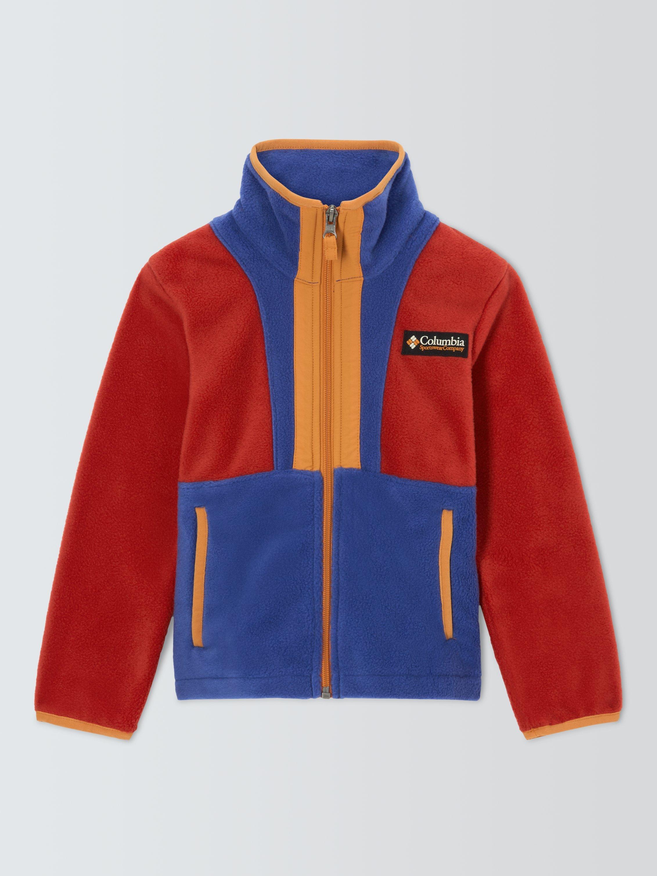Columbia Kids' Back Bowl™ II Fleece Jacket, Sail Red, Clematis Blue
