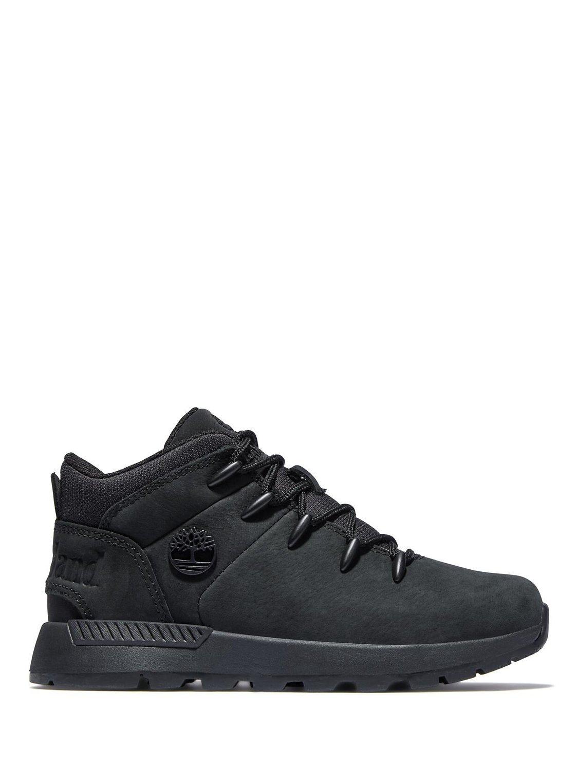 Timberland Kids Sprint Trekker Leather Boots Jet Black