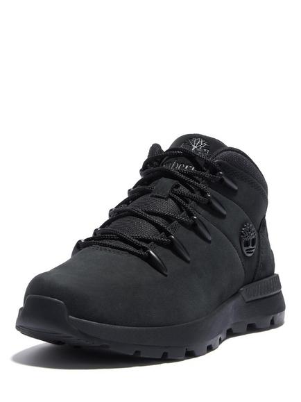 Timberland Kids' Sprint Trekker Leather Boots, Jet Black - view 2, Jet Black
