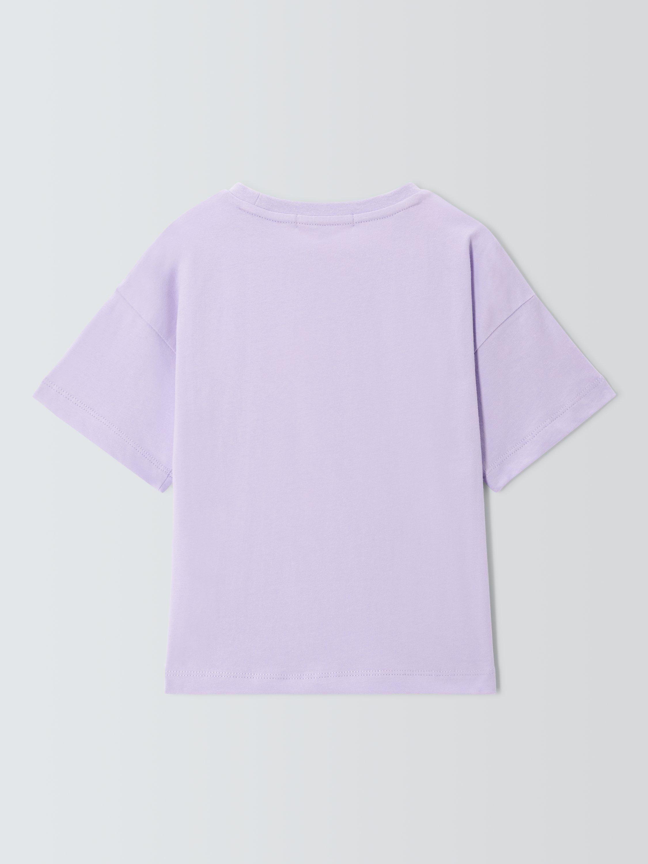 Product image 2 of 3, which shows Olivia Rubin Kids' Cotton Cinnamon Bun T-Shirt, Pink, 4-5 years