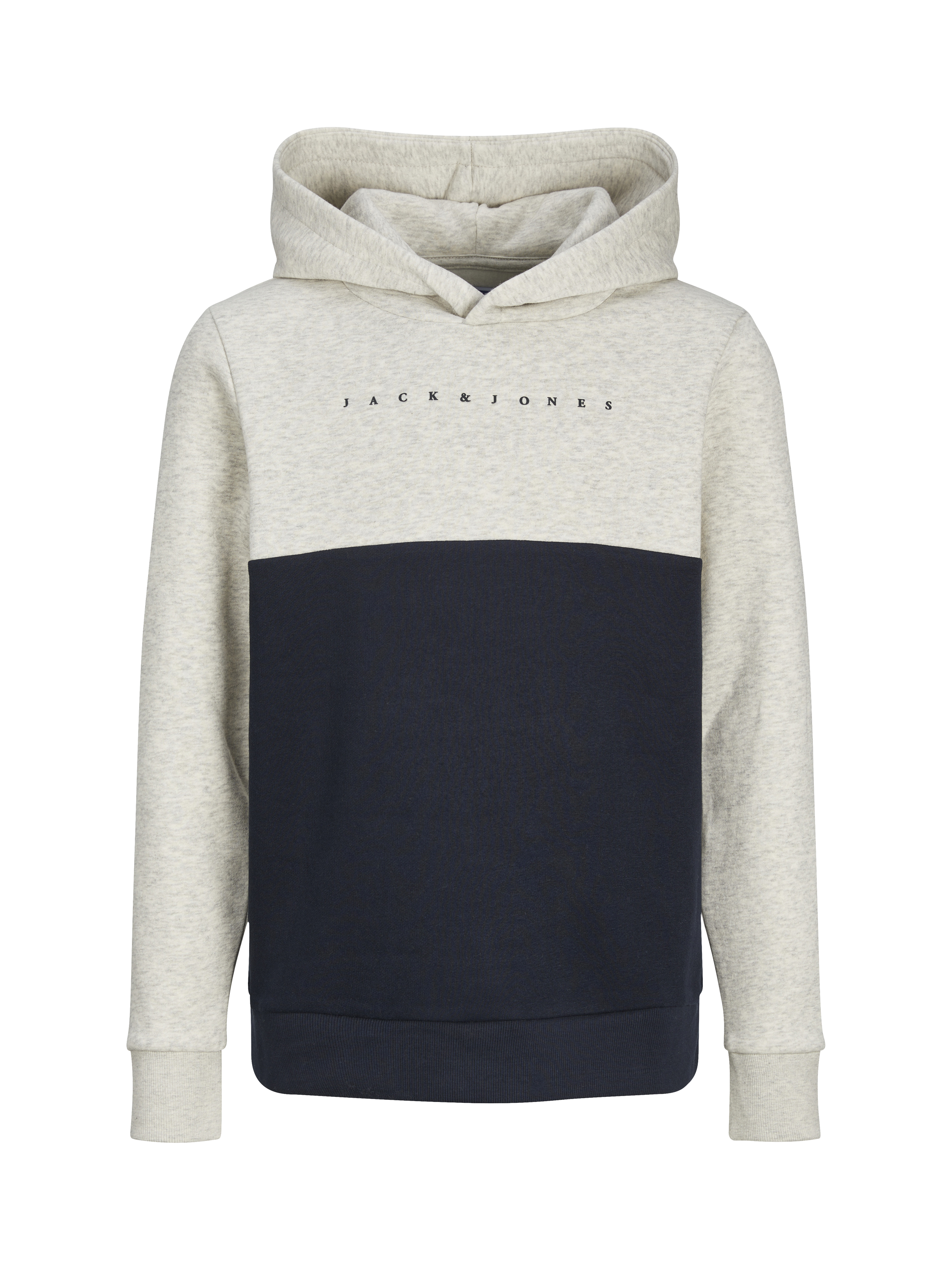 Jack & Jones Kids' Star Sweat Hoodie, White Melange