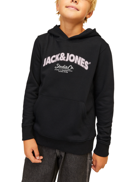 Jack & Jones Kids' Bronx Hoodie, Black - view 2, Black