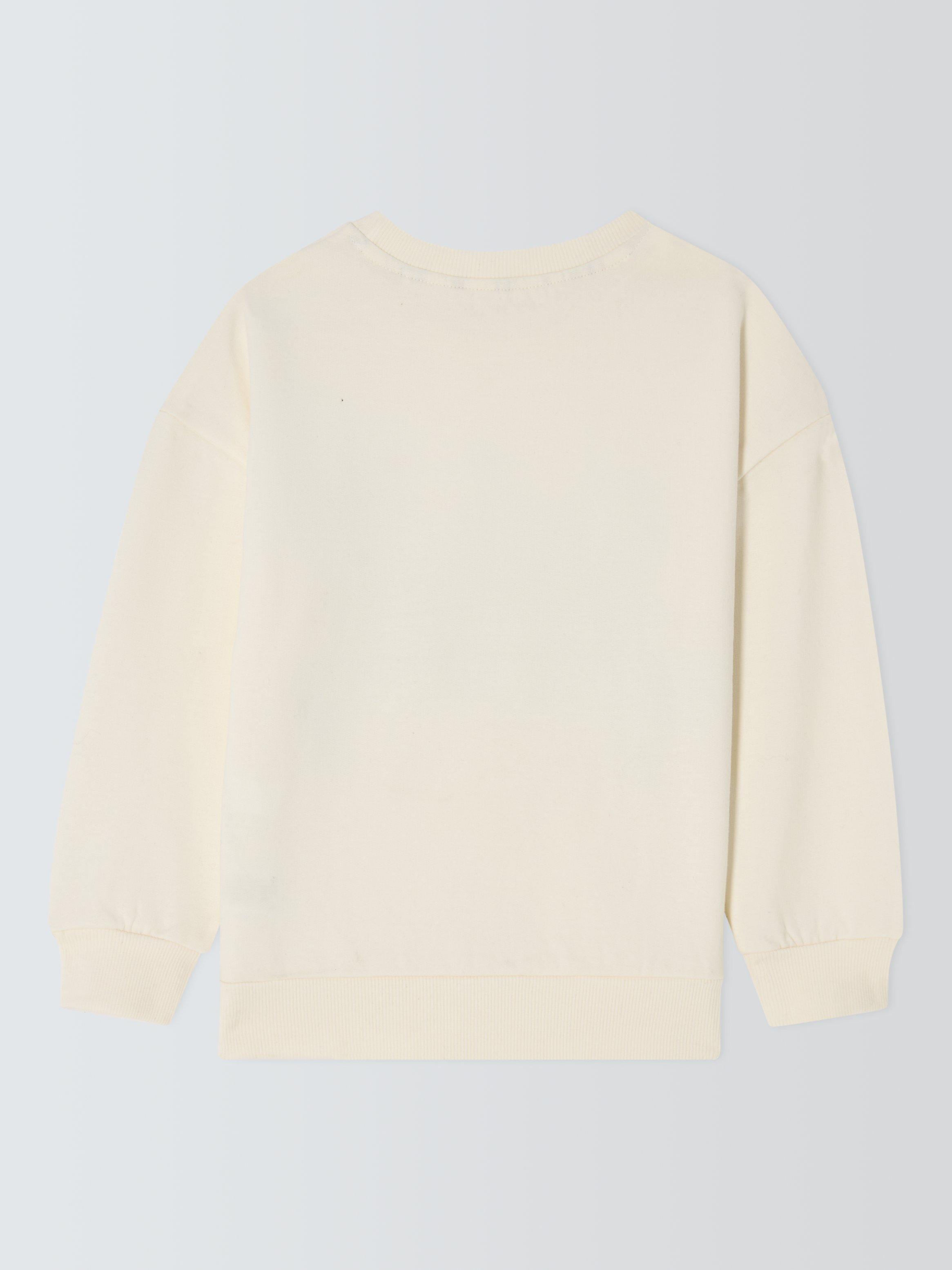 Product image 2 of 4, which shows Disney Home x Sanderson Kids' Dumbo Sweatshirt, Cream, 4-5 years
