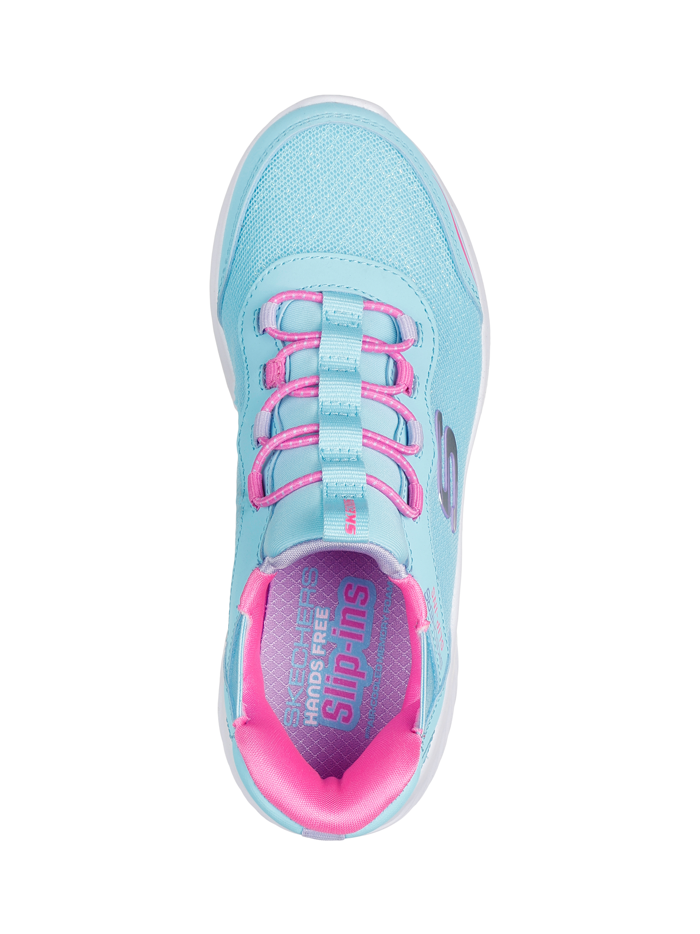 Product image 2 of 5, which shows Skechers Kids' Bounder Simple Cute Trainers, Turquoise, EU32