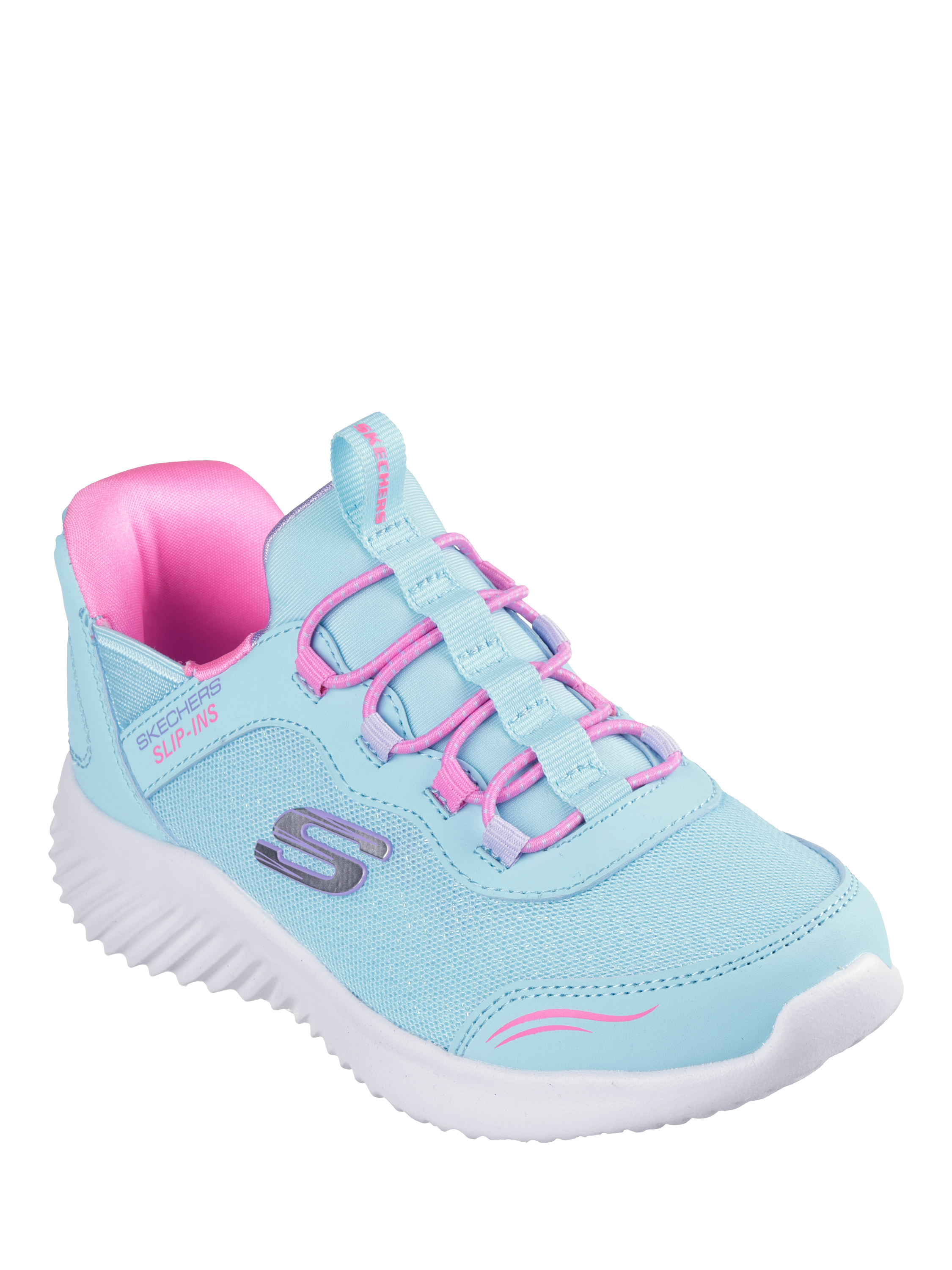 Product image 5 of 5, which shows Skechers Kids' Bounder Simple Cute Trainers, Turquoise, EU32