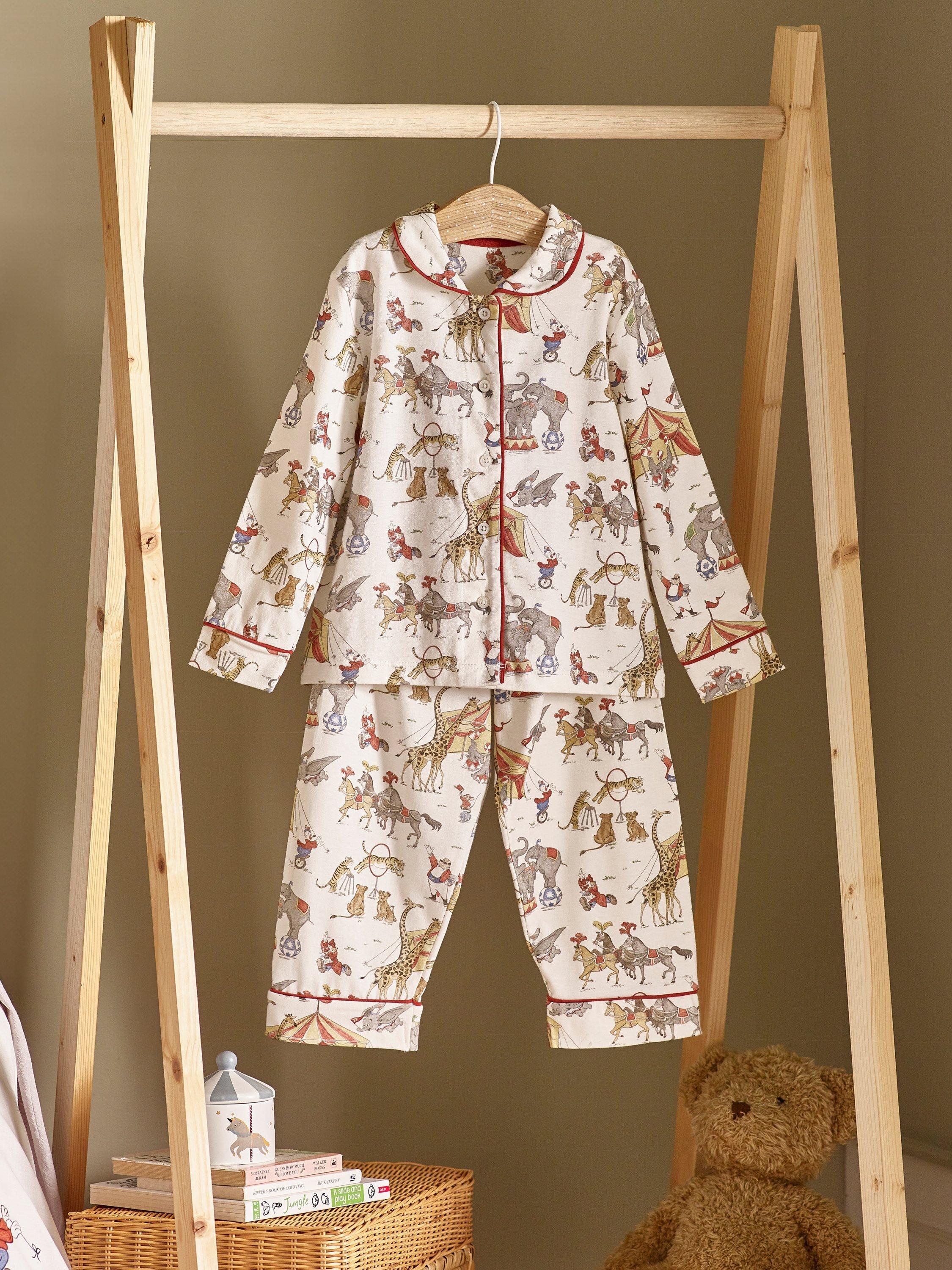 Product image 4 of 4, which shows Disney Home x Sanderson Dumbo Pyjama Set, Cream/Multi, 4-5 years