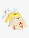 Mini Cuddles Baby Cotton Long Sleeve Tops, Pack of 3, Multi