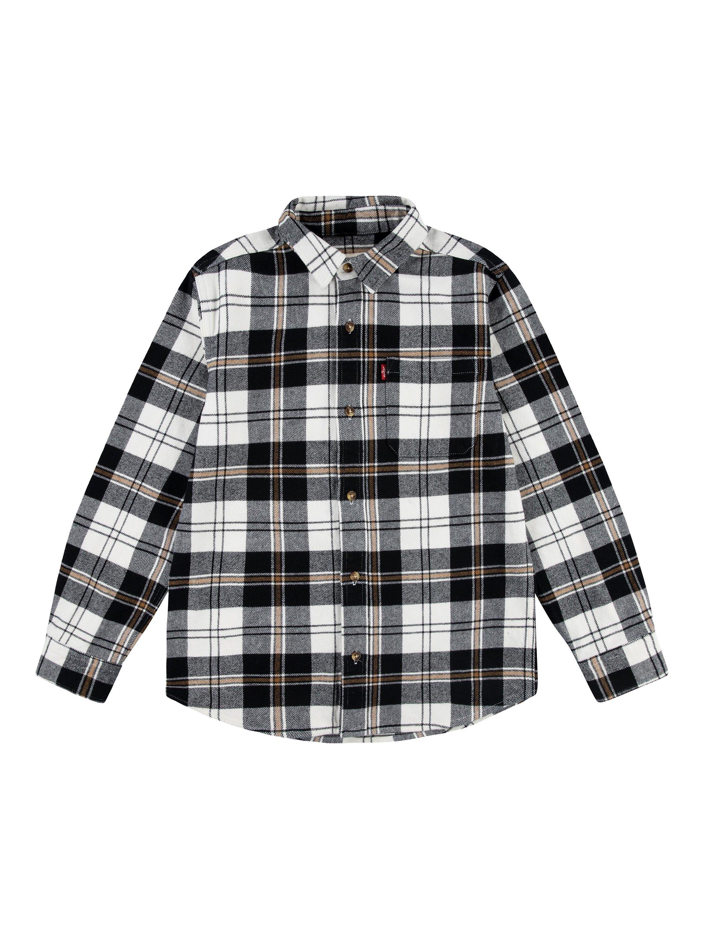 Levi s Kids Flannel Shirt Black Multi