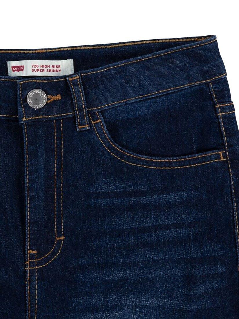 Product image 3 of 3, which shows Levi's Kids' 720 High Rise Skinny Jeans, Blue Denim, 12 years