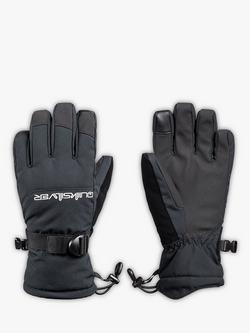 Quiksilver Kids' Mission Waterproof Snow Gloves, Black, Black