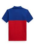 Polo Ralph Lauren Kids' Colour Block Polo Shirt, Red