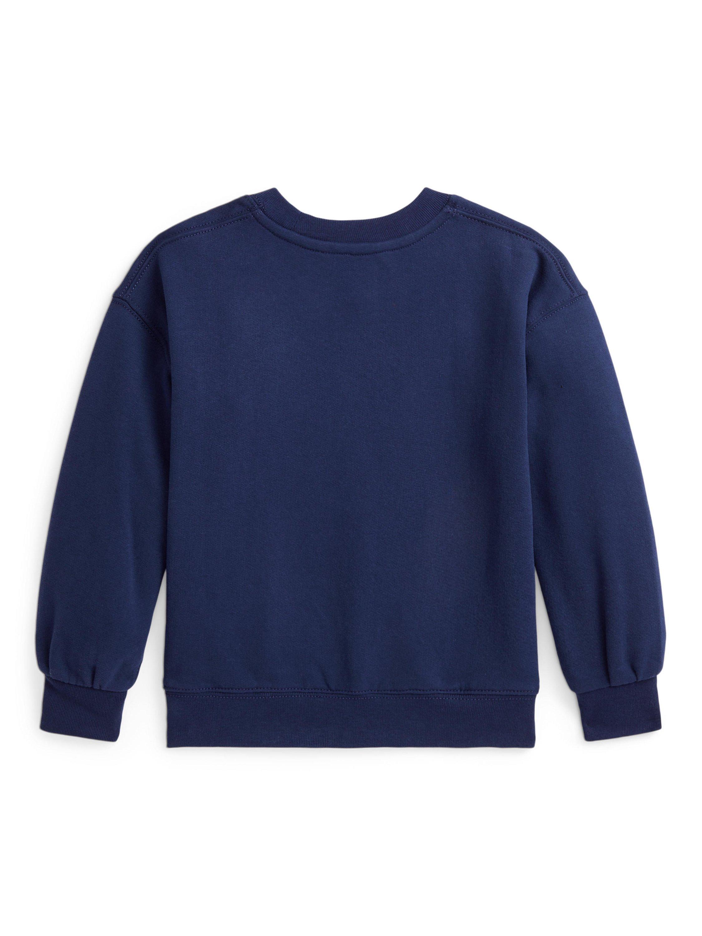 Product image 2 of 3, which shows Ralph Lauren Kids' Logo Sweatshirt, Navy, 5 years